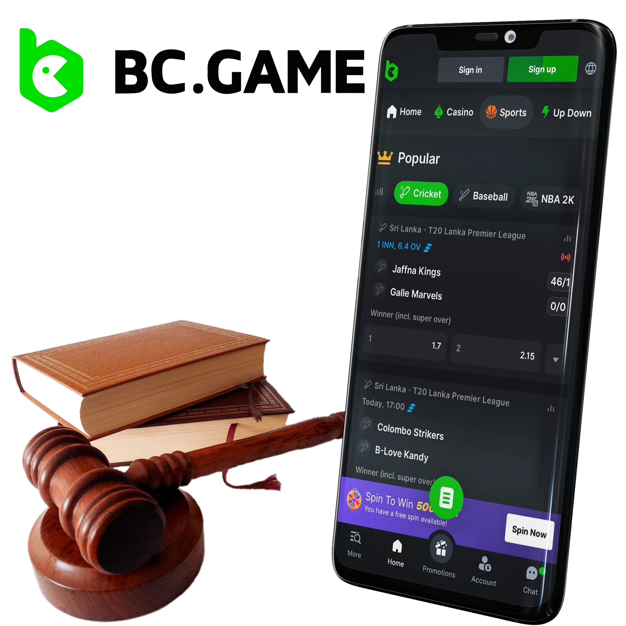BC.Game App is your opportunity to bet on cricket legally.