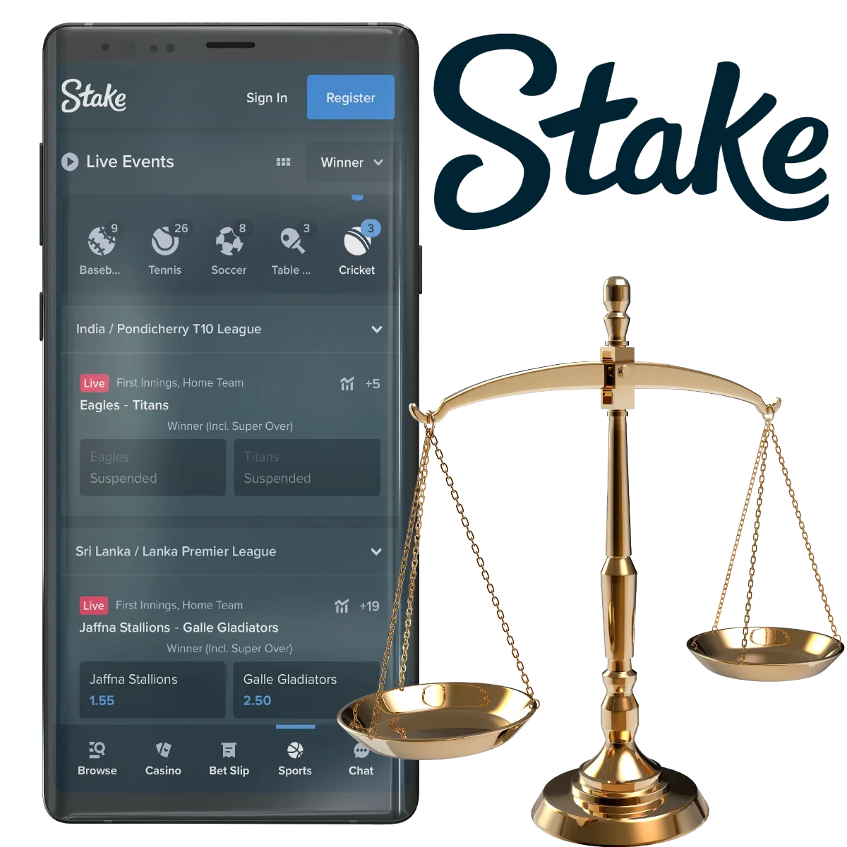  The Stake app is a reliable choice for safe and convenient cricket betting.