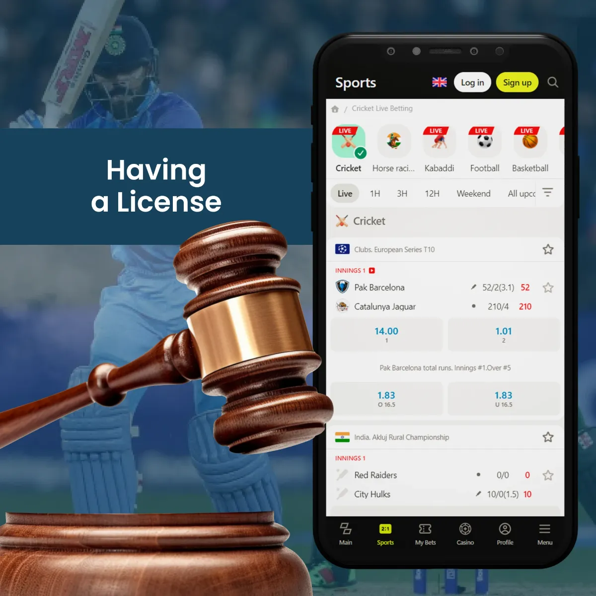 License for Betting Apps.