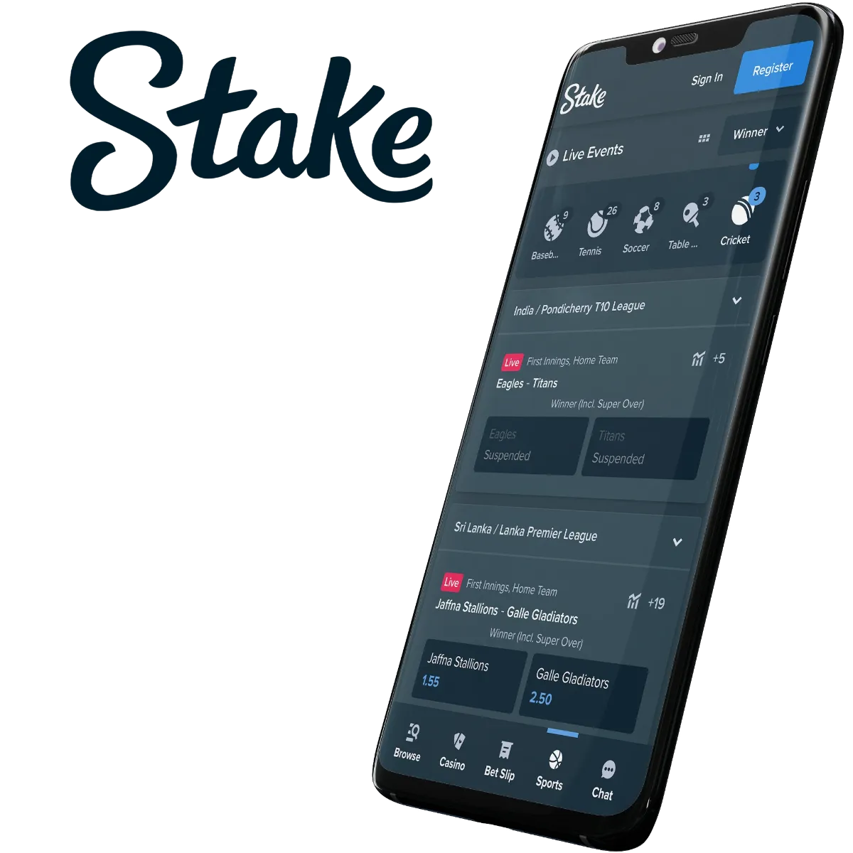 The Stake mobile app is the best choice for Indian players in 2024.