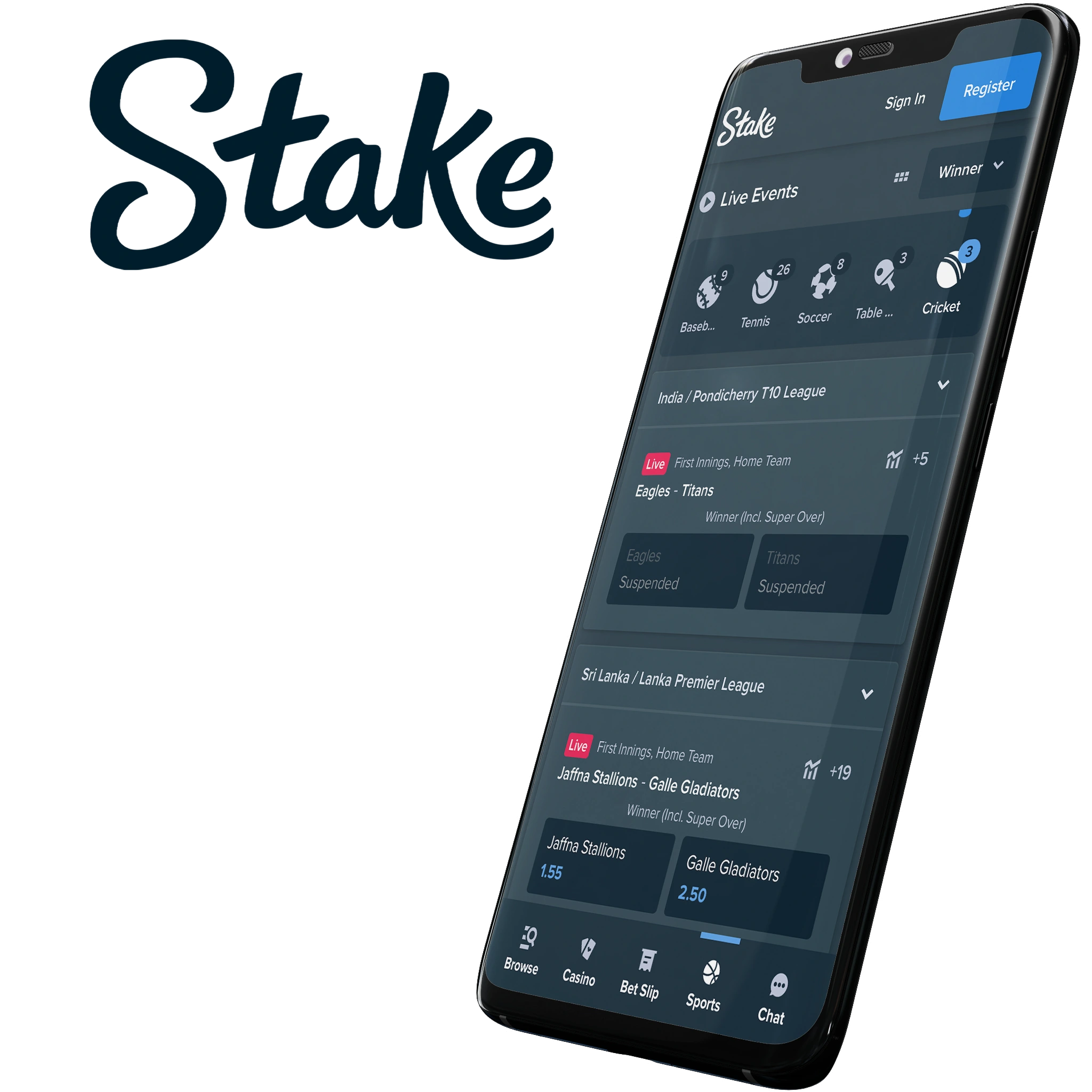 Stake App is the choice of Indian users who care about winning from cricket betting.