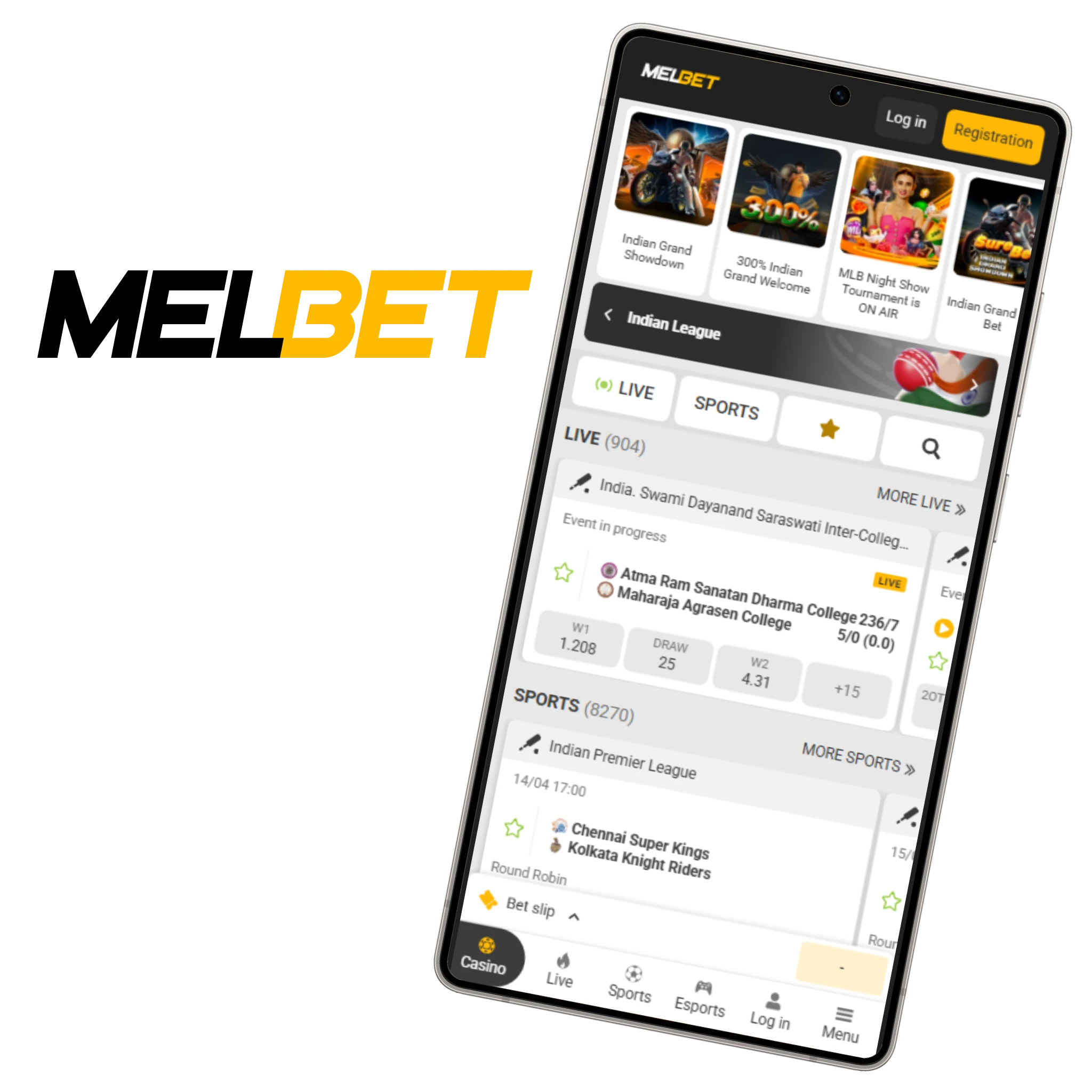 Melbet - Best for Local INR Payments and Cricket Variety.