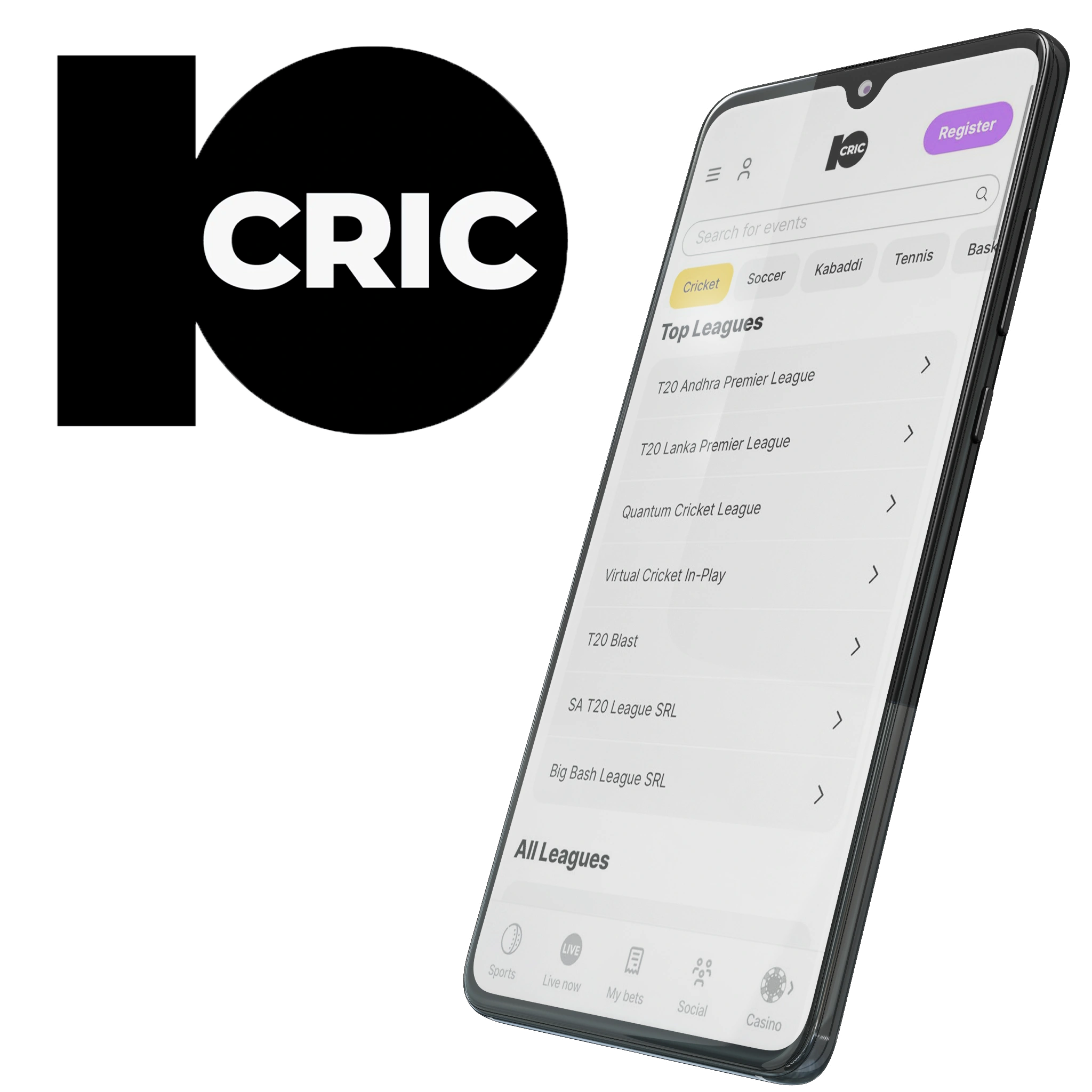 10cric App is the safest place to register live cricket bets daily.