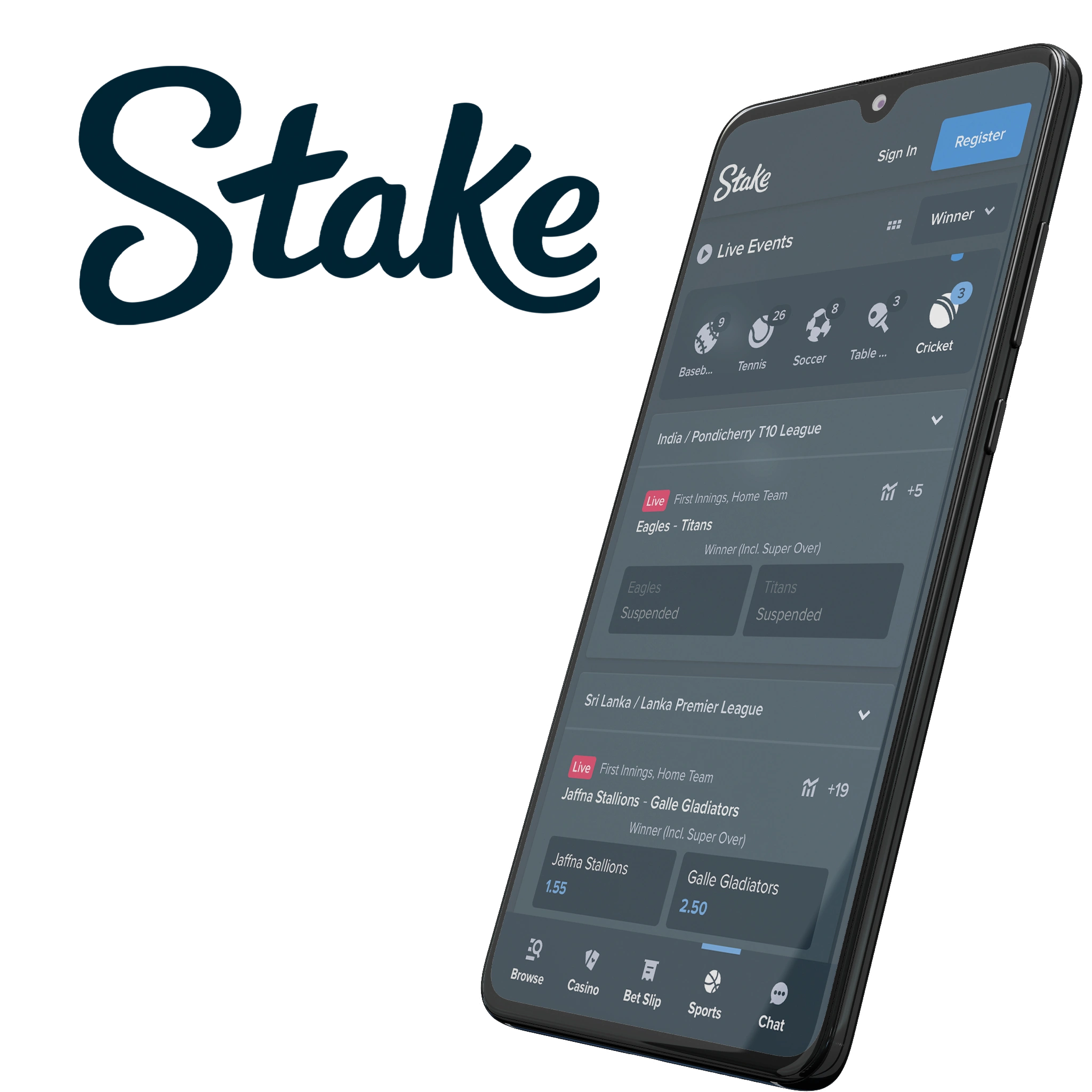Stake App for those who care about earning real cash on live cricket betting.
