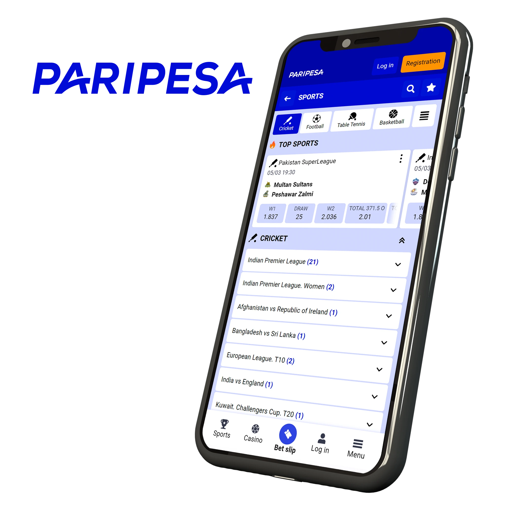 Start to place bets on cricket with Paripesa and get a guaranteed bonuses.