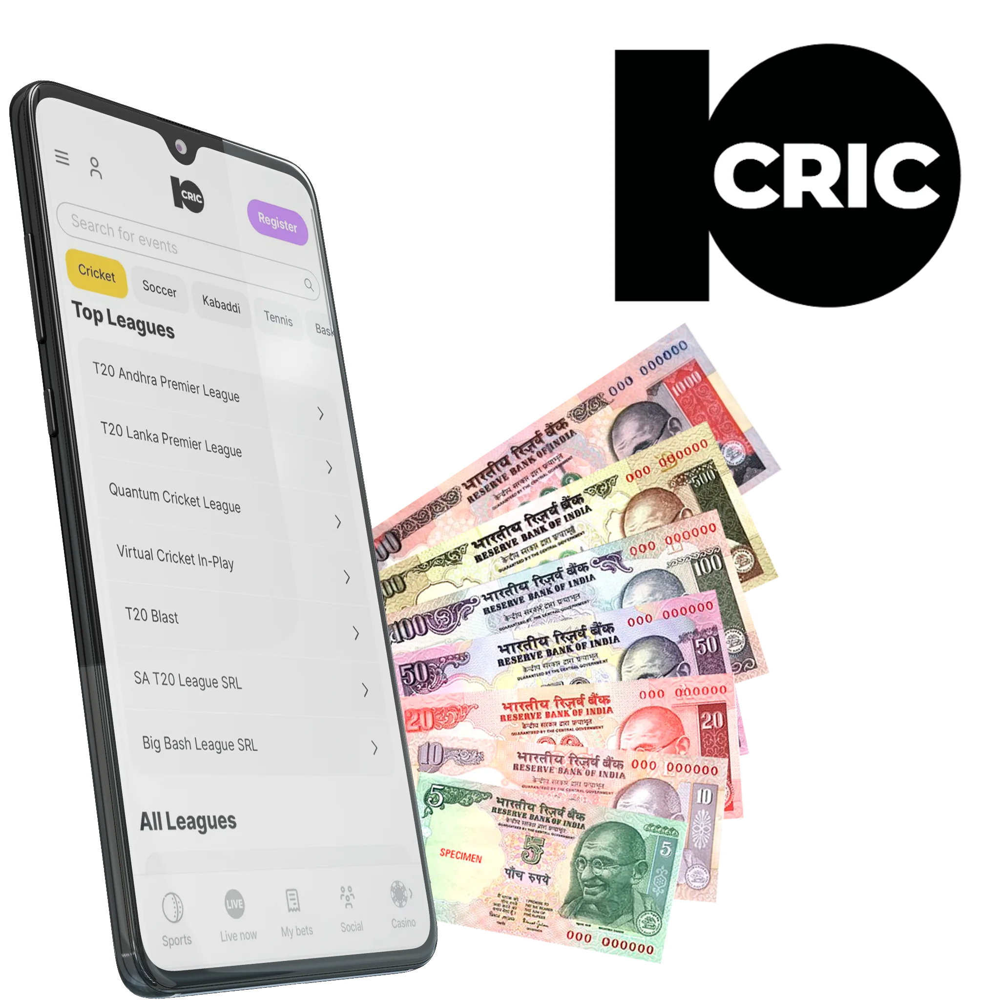 10cric App is designed especially for Indian players who value their security.