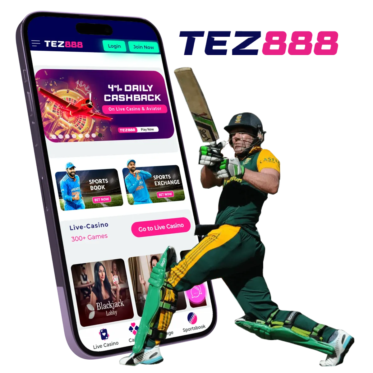 If you've been looking for a versatile cricket betting application, Tez888 app is definitely for you.