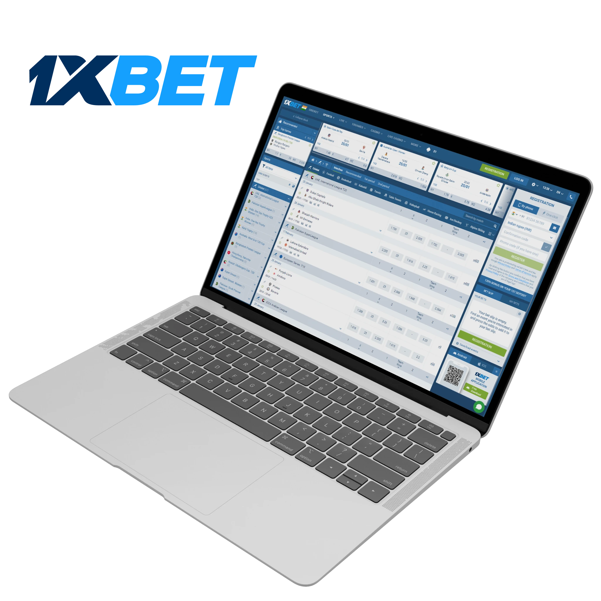 1xBet is one of the most popular bookmaker for cricket betting in India.