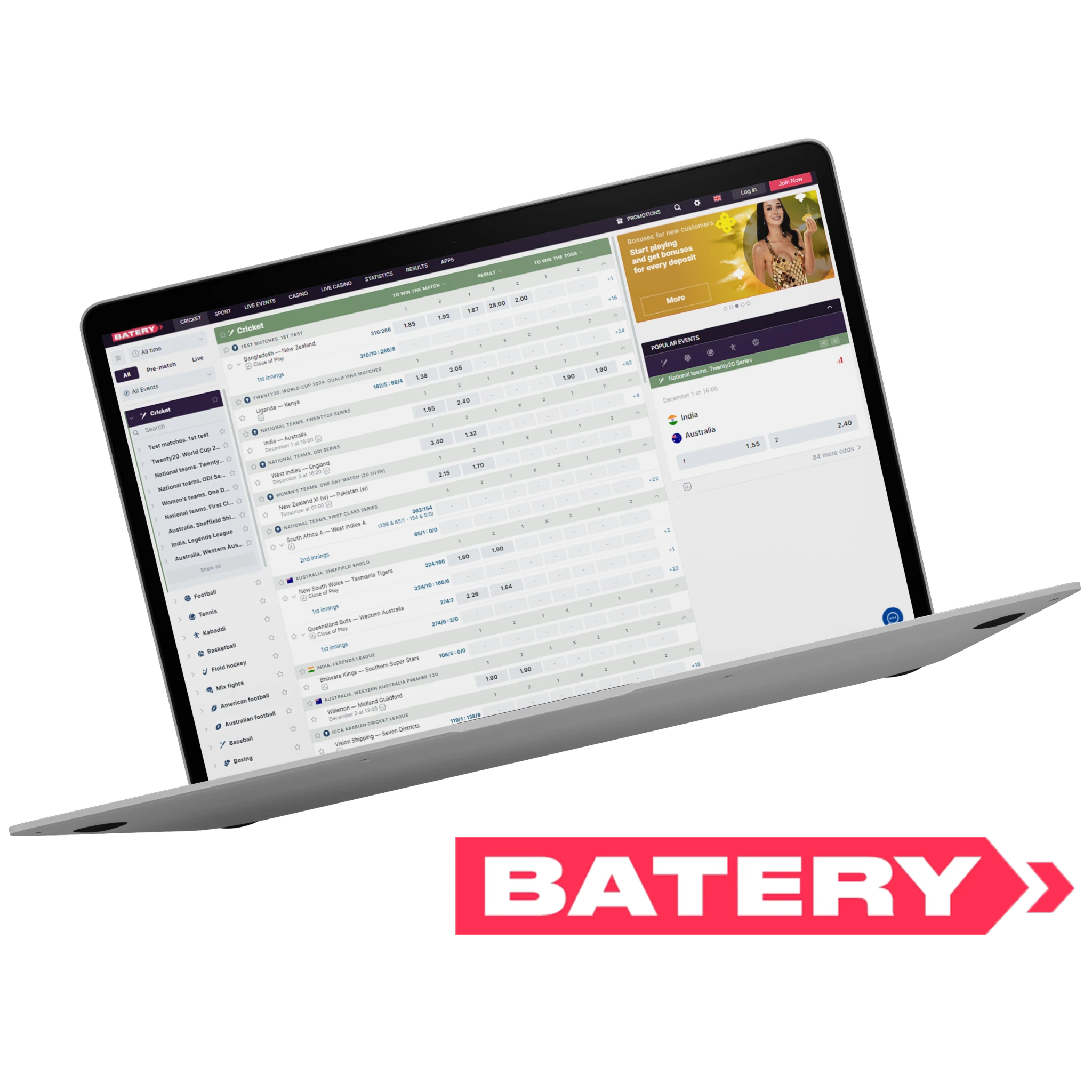 Get ready to elevate your excitement and take your cricket predictions to the next level with Batery.