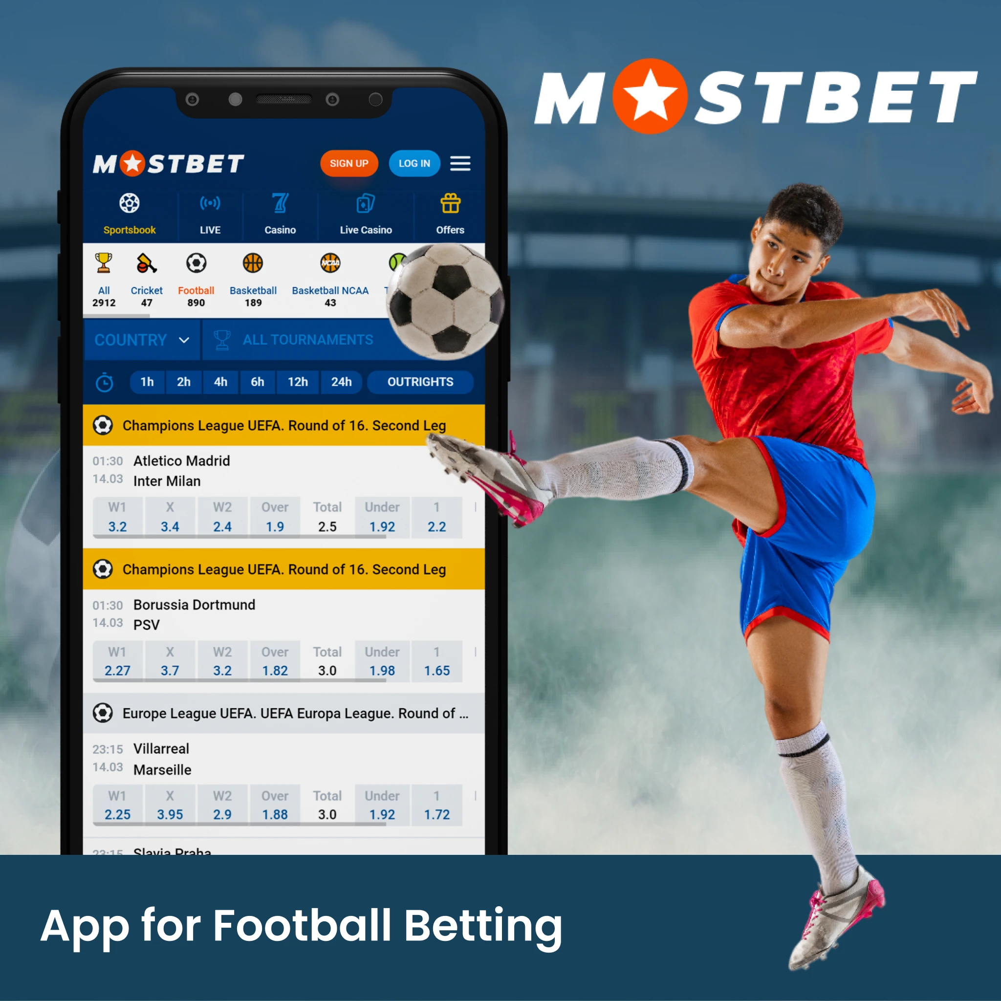 Experience the diverse football betting options and different features offered by Mostbet app.