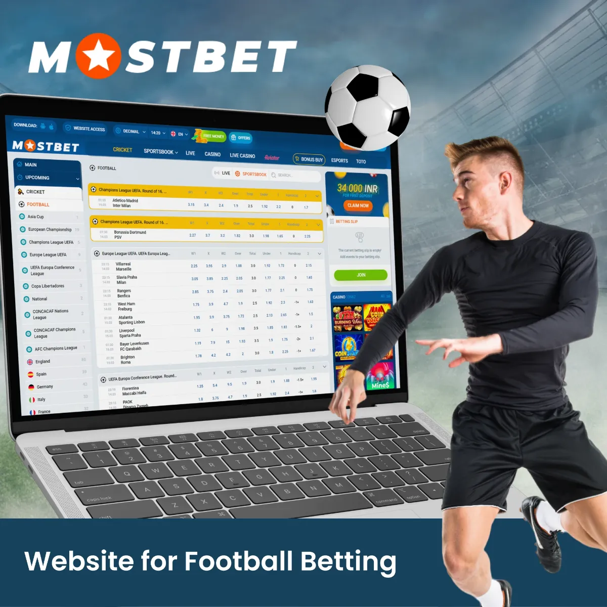 Mostbet offers a comprehensive football betting platform with numerous options for all types of bettors.