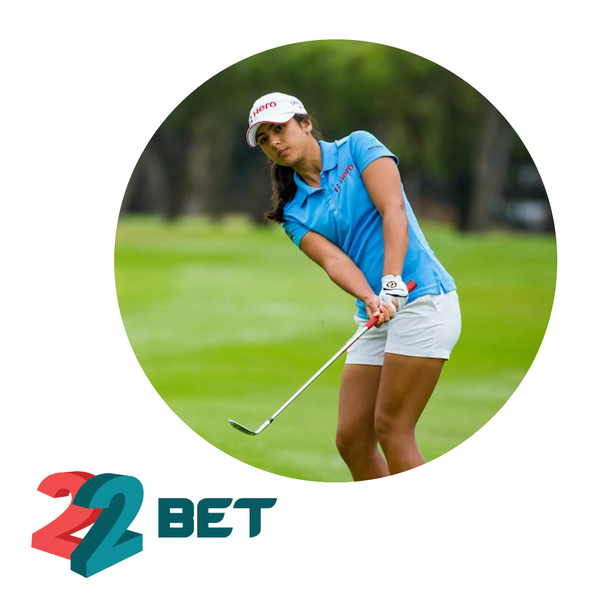 22bet proposes various tools for golf bets.