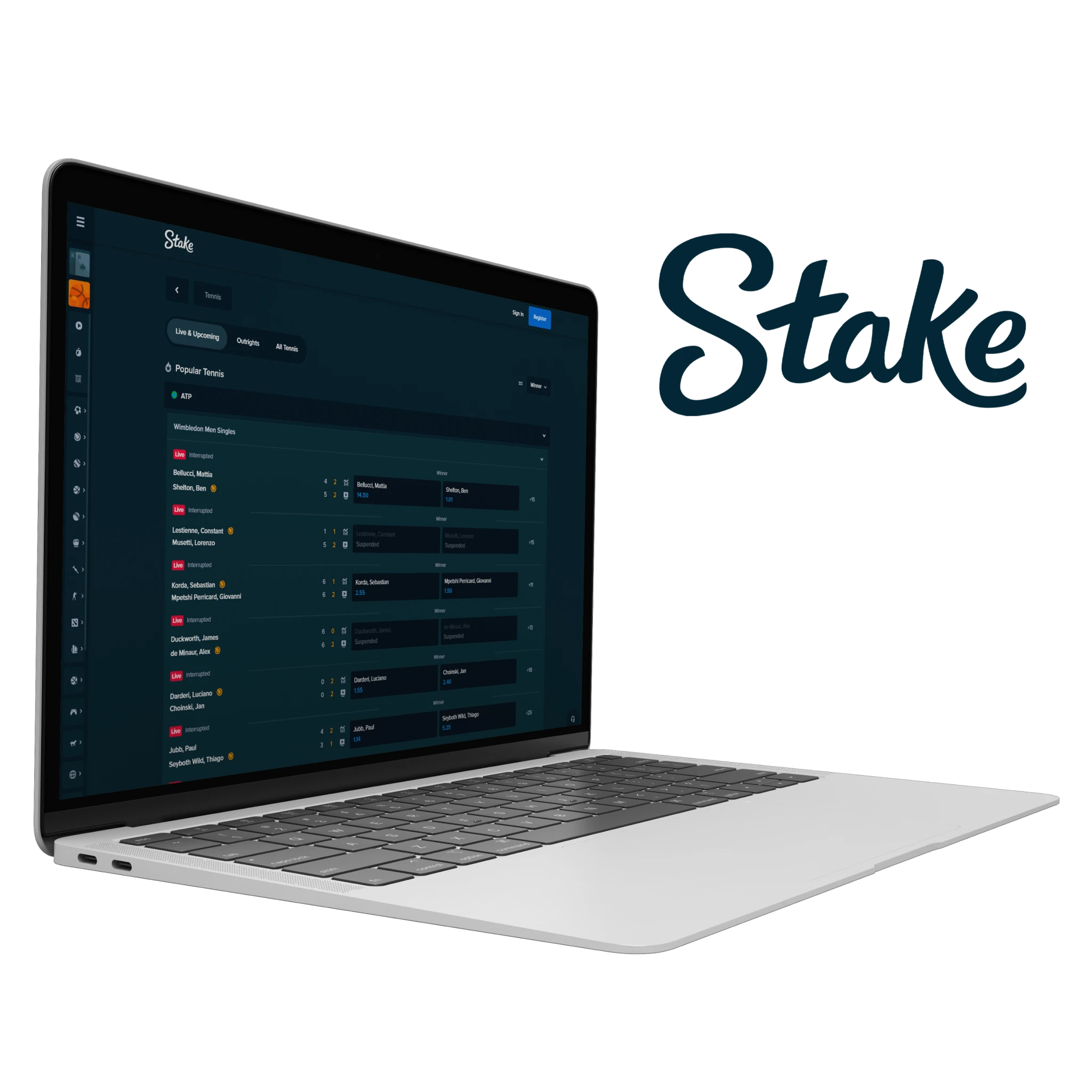 Stake provides all the tools you need for successful tennis betting by providing high quality service and support.