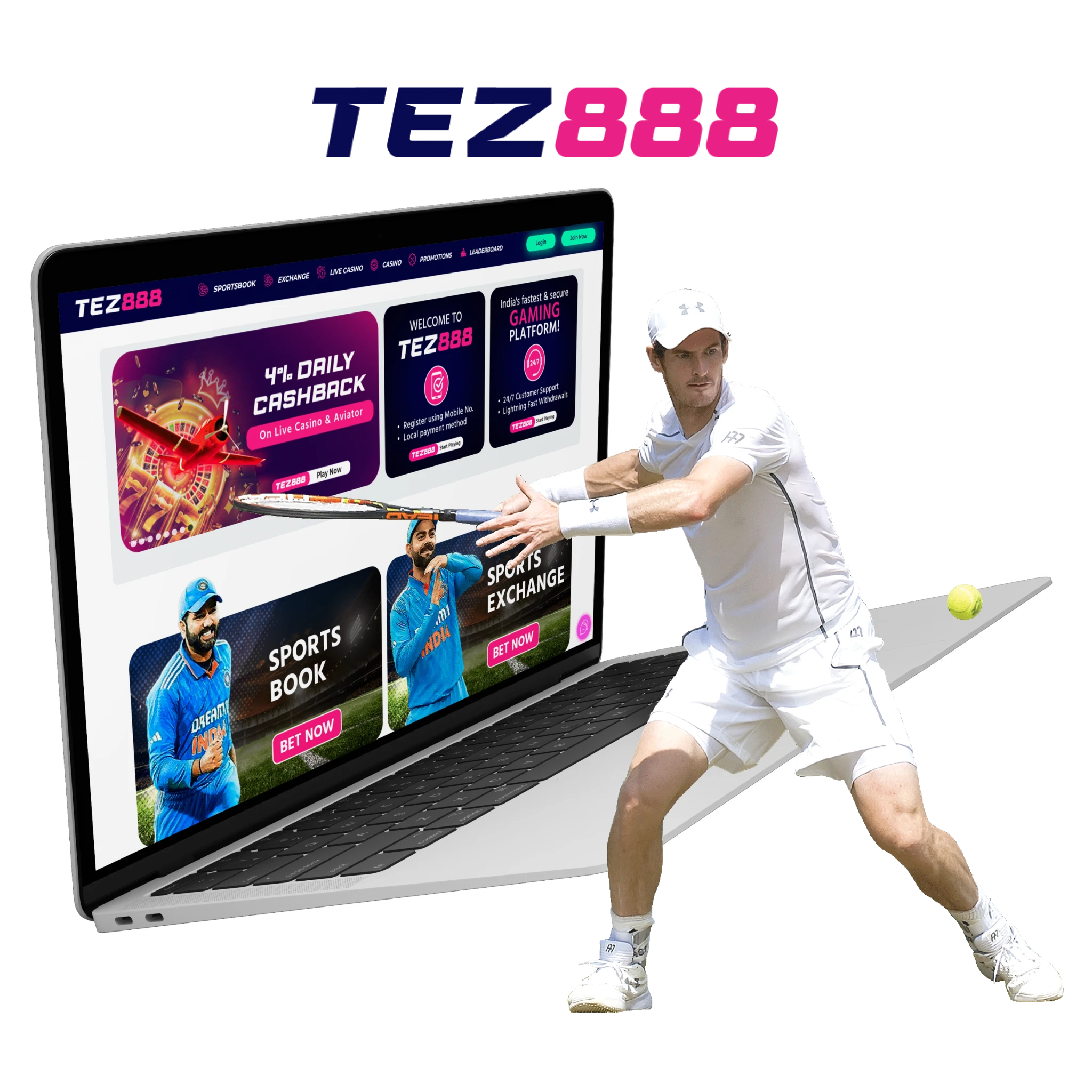 Tez888 provides all popular tournaments and leagues for chess betting.