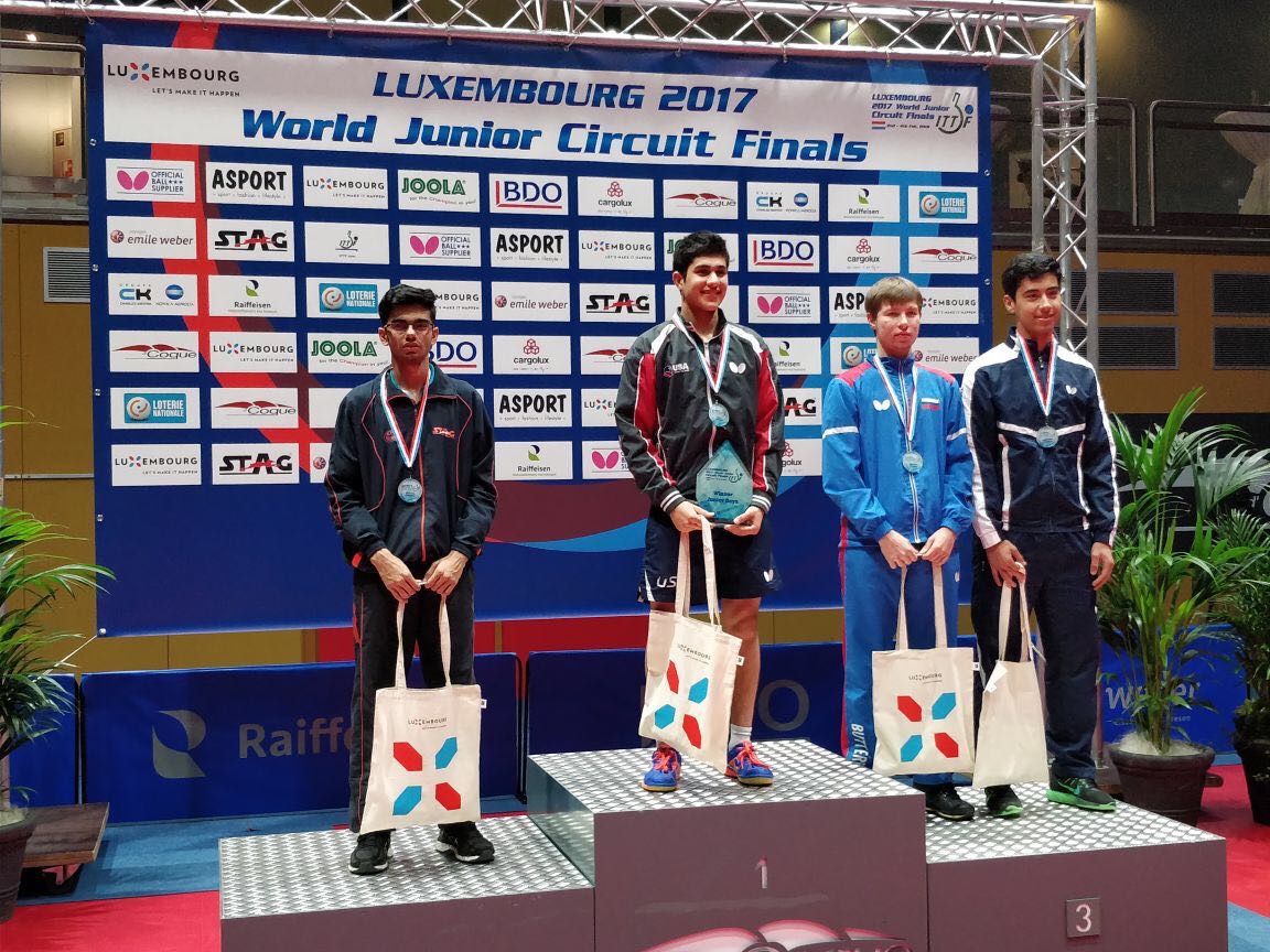 Manav Thakkar settle for silver after losing in the final of World Junior Circuit Finals