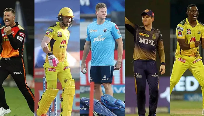 Overseas players available in the Indian Premier League.