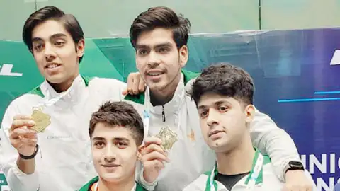 India and Pakistan will compete in the Asian junior men's squash championship final