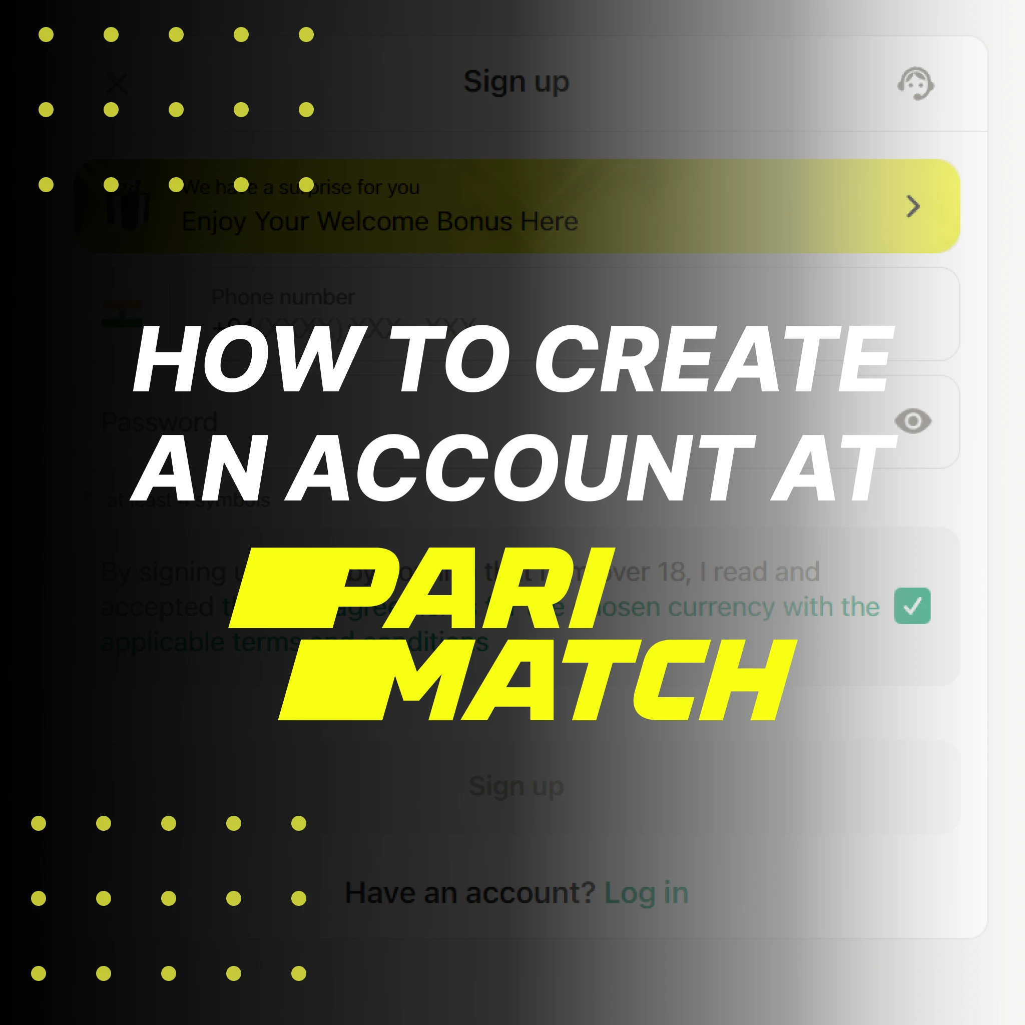 Parimatch boasts a quick registration process for betting.