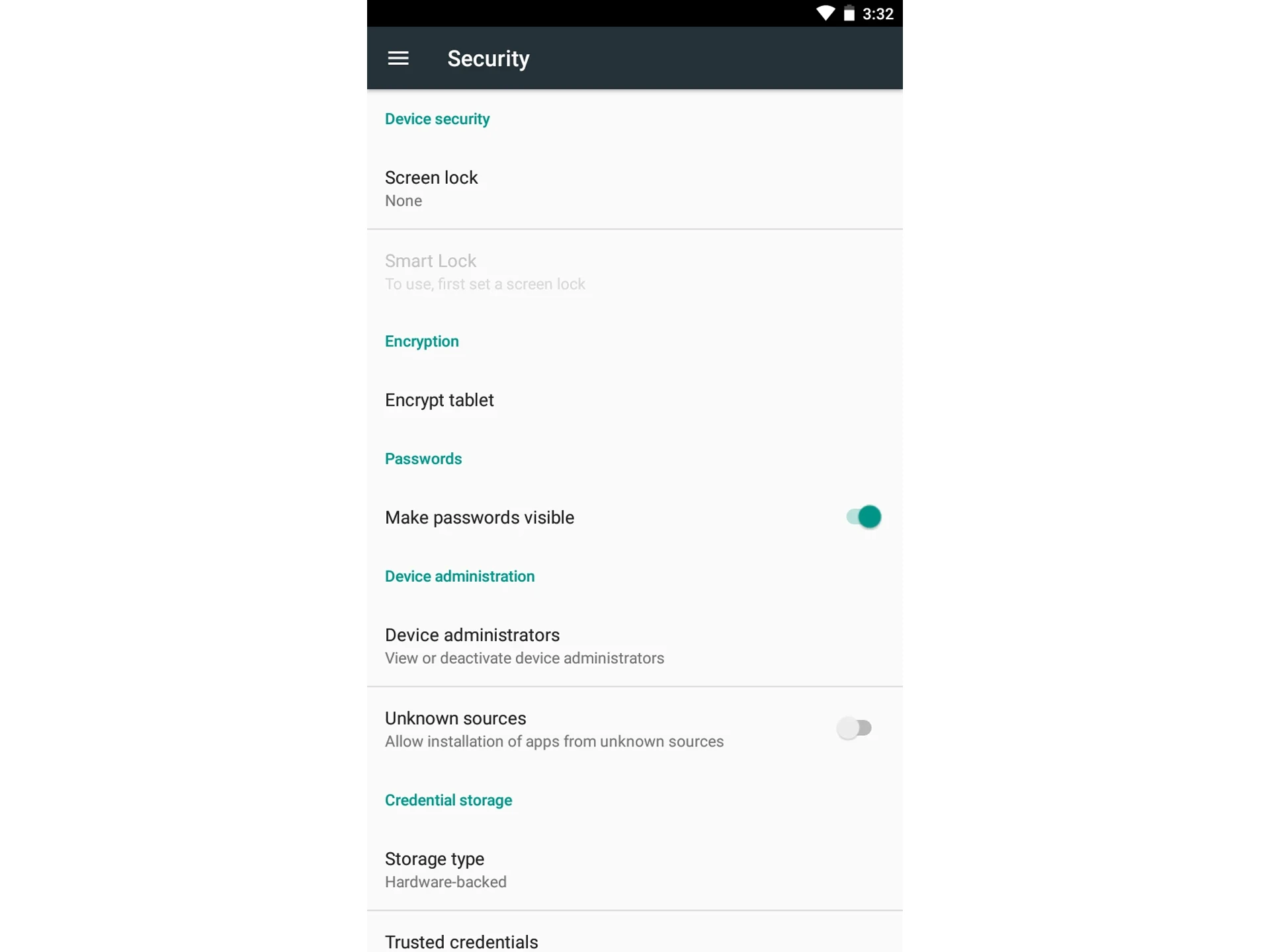 Go to the settings of your android device.