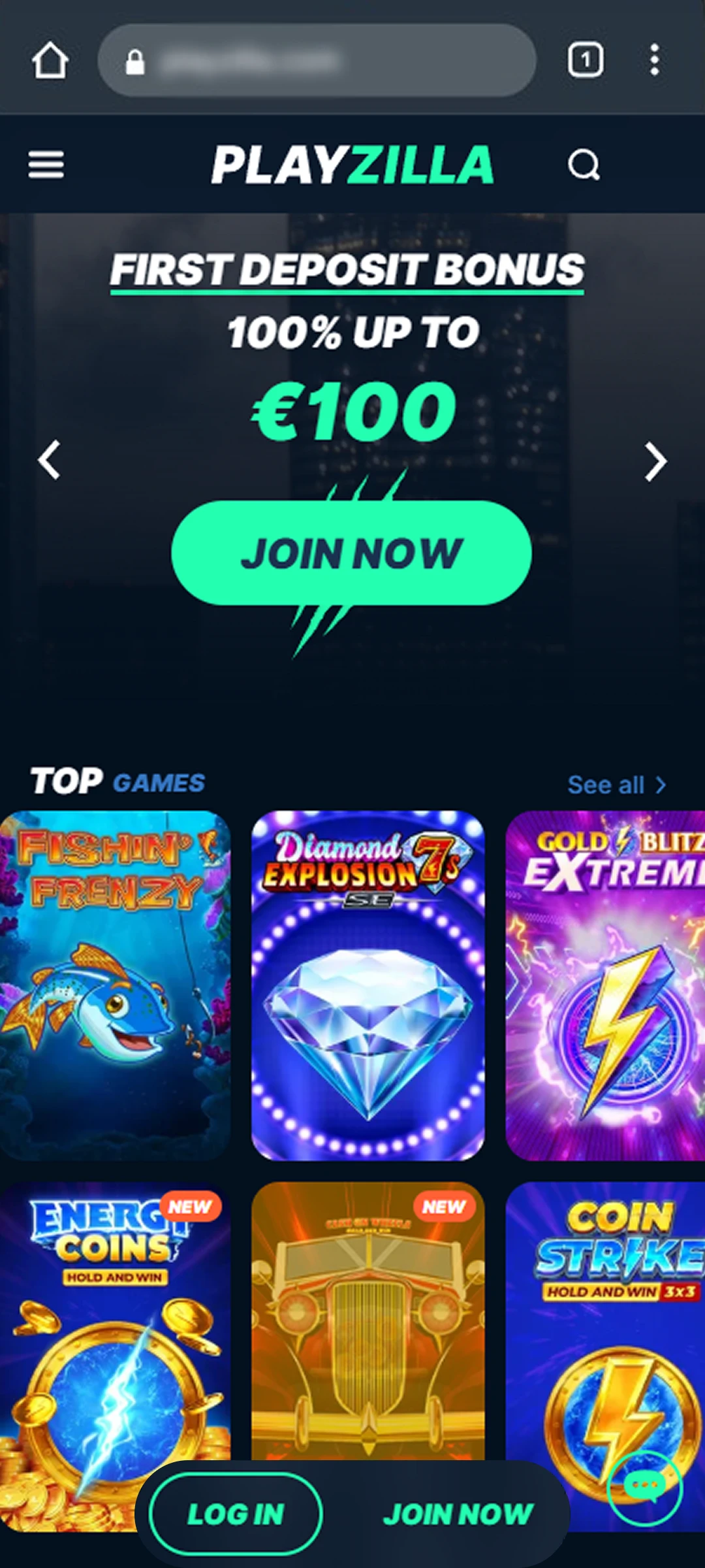 Visit the PlayZilla website.