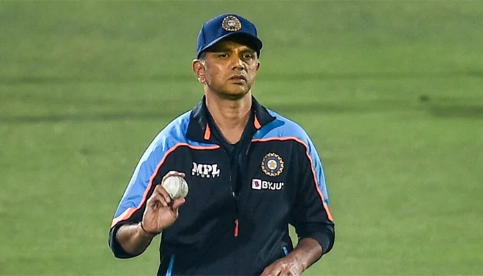 Rahul Dravid in a training session with the Indian team prior to the 2024 T20 World Cup.