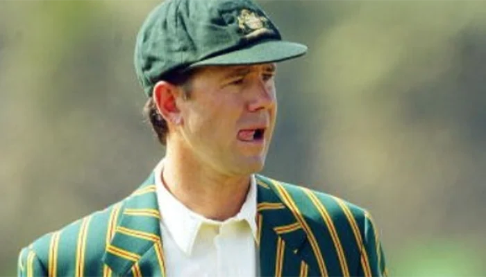 Ricky Ponting at the toss for Australia in his debut game of captaincy.