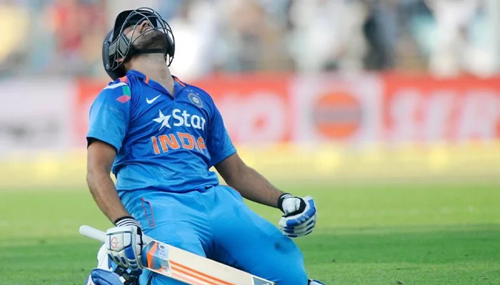 Rohit Sharma after scoring 264 runs in an ODI innings against Sri Lanka.