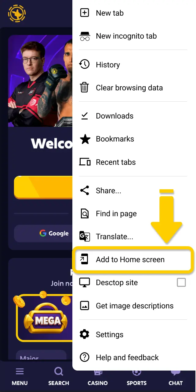 How to Add Roobet to Android.