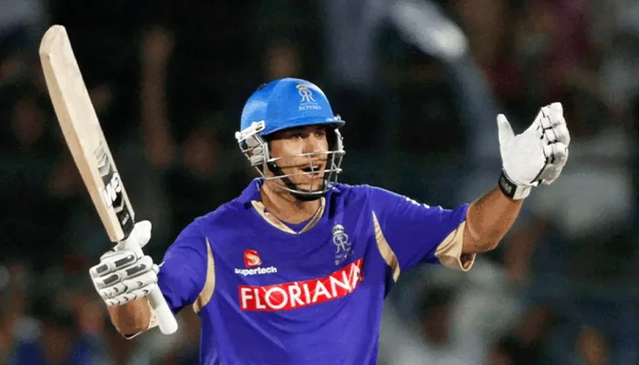 Ross Taylor during a game for the Rajasthan Royals team.