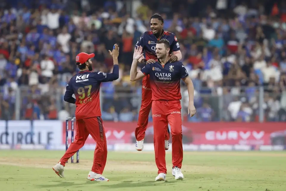 Royal Challengers Bengaluru defeats Mumbai Indians by 12 Runs.