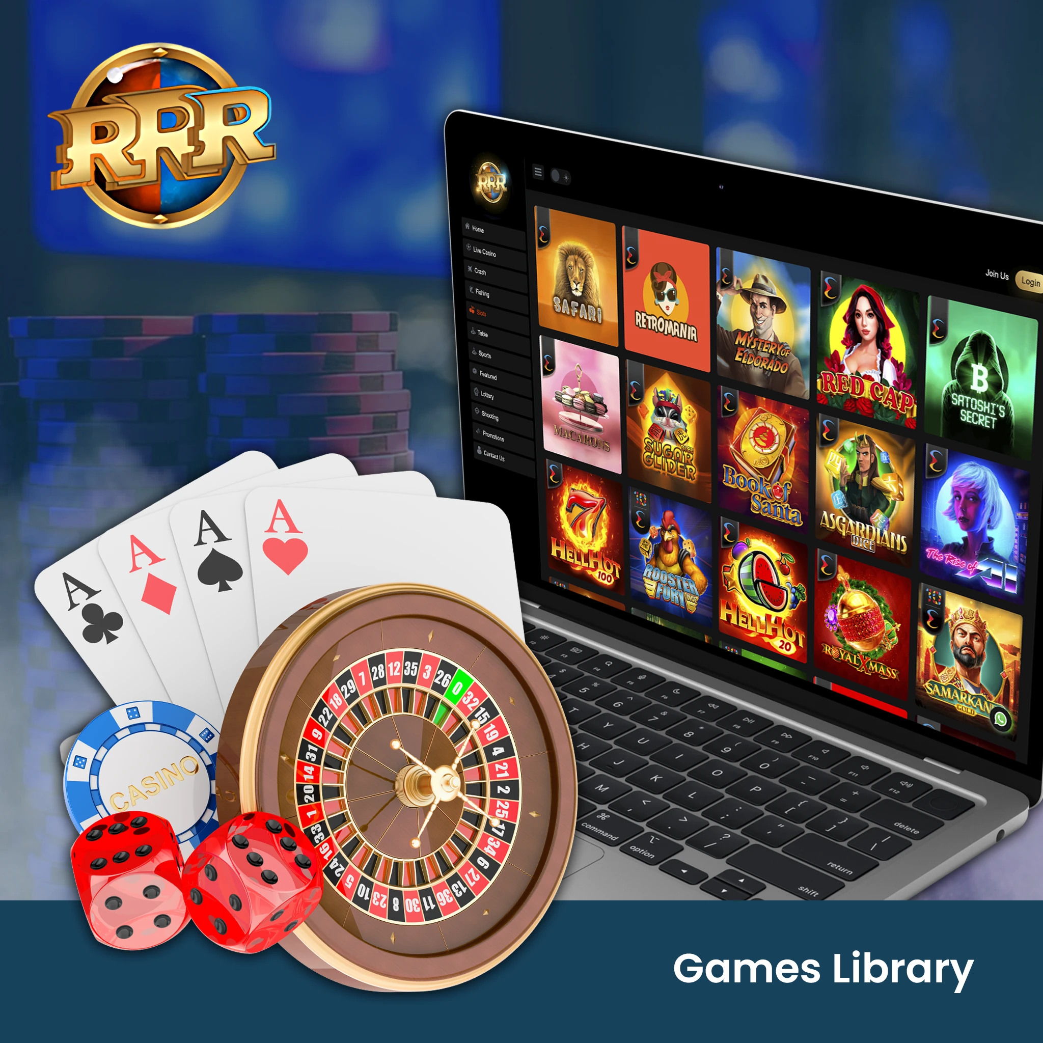 Games Library at RRR Casino.