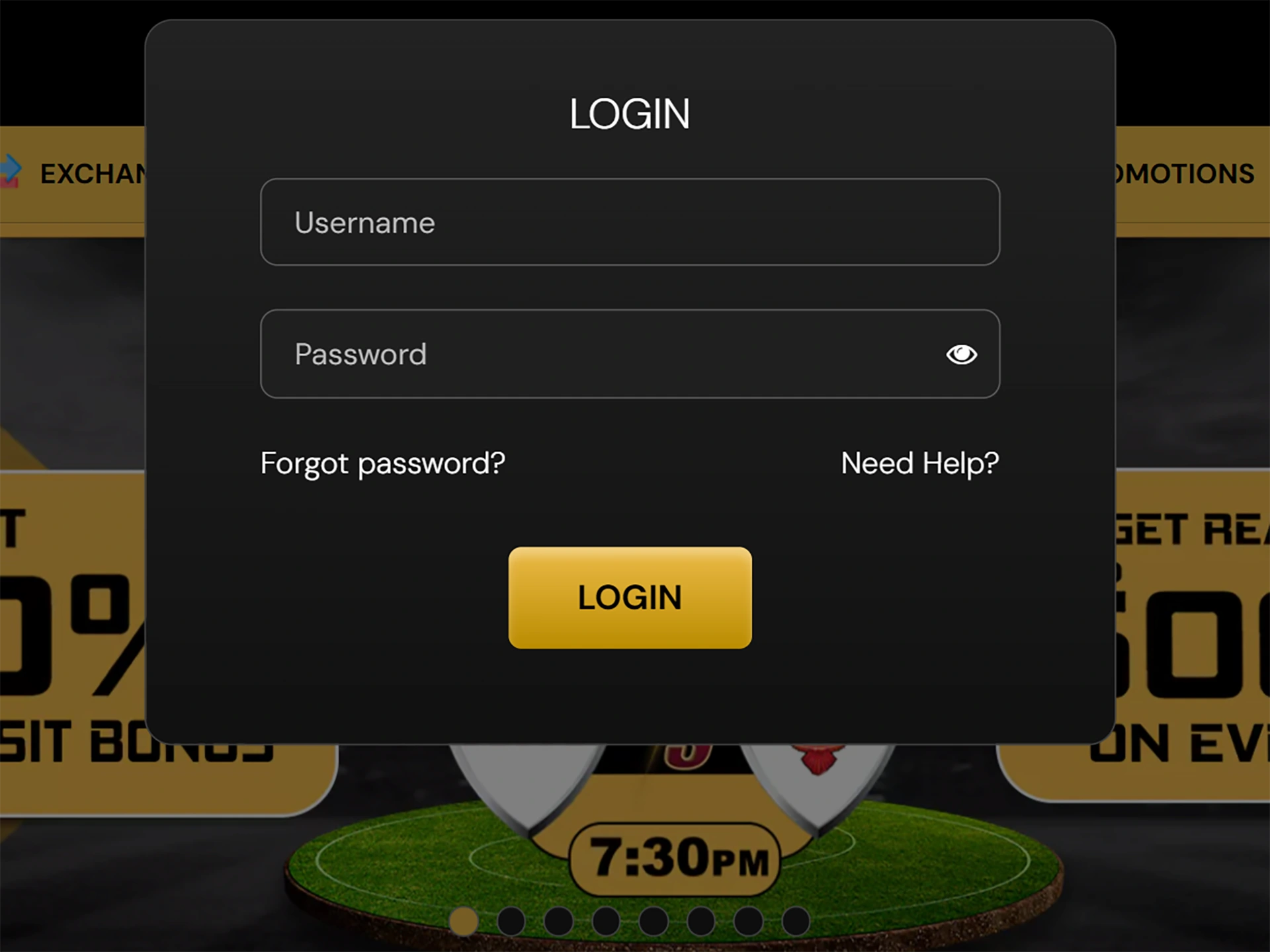 Enter your username and password to access your account and start playing at Satbet.