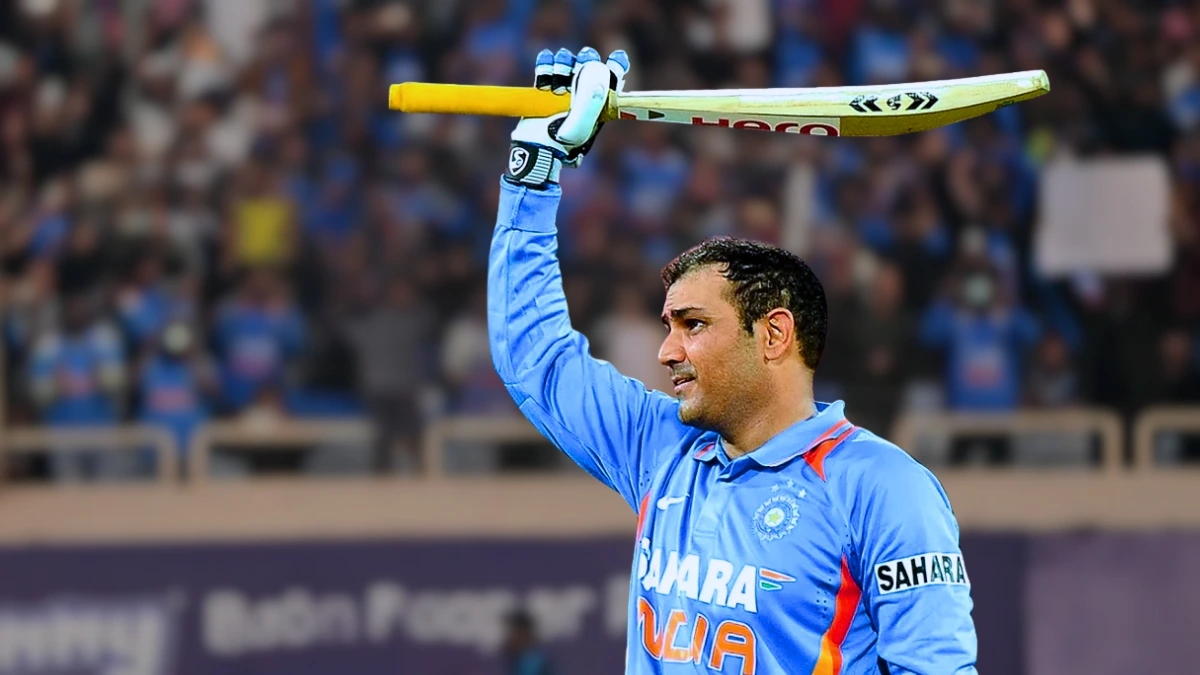 Sehwag’s highest individual score in ODI was on December 8, 2011.
