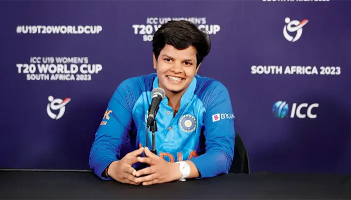 Shafali Verma in a post-match interview.