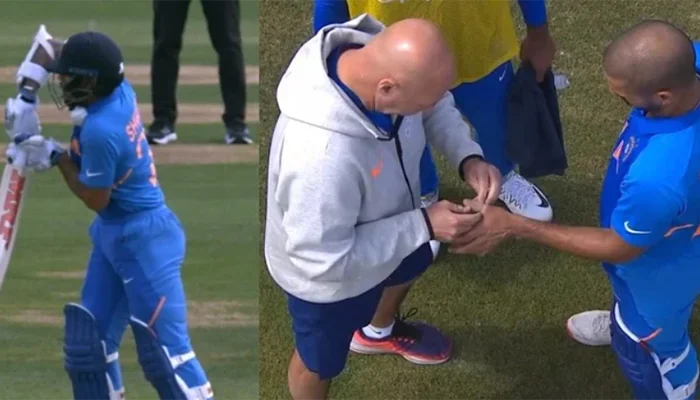 Shikhar Dhawan got injured during the 2019 ODI World Cup match against Australia.