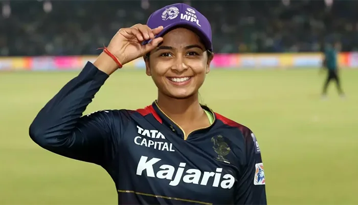 Shreyanka Patil with the Purple Cap.