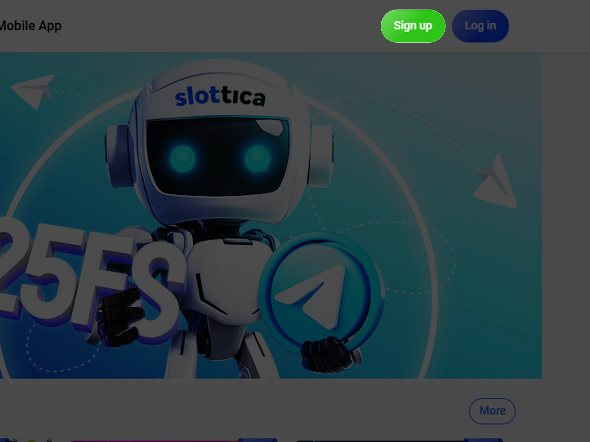 Sign up for Slottica.