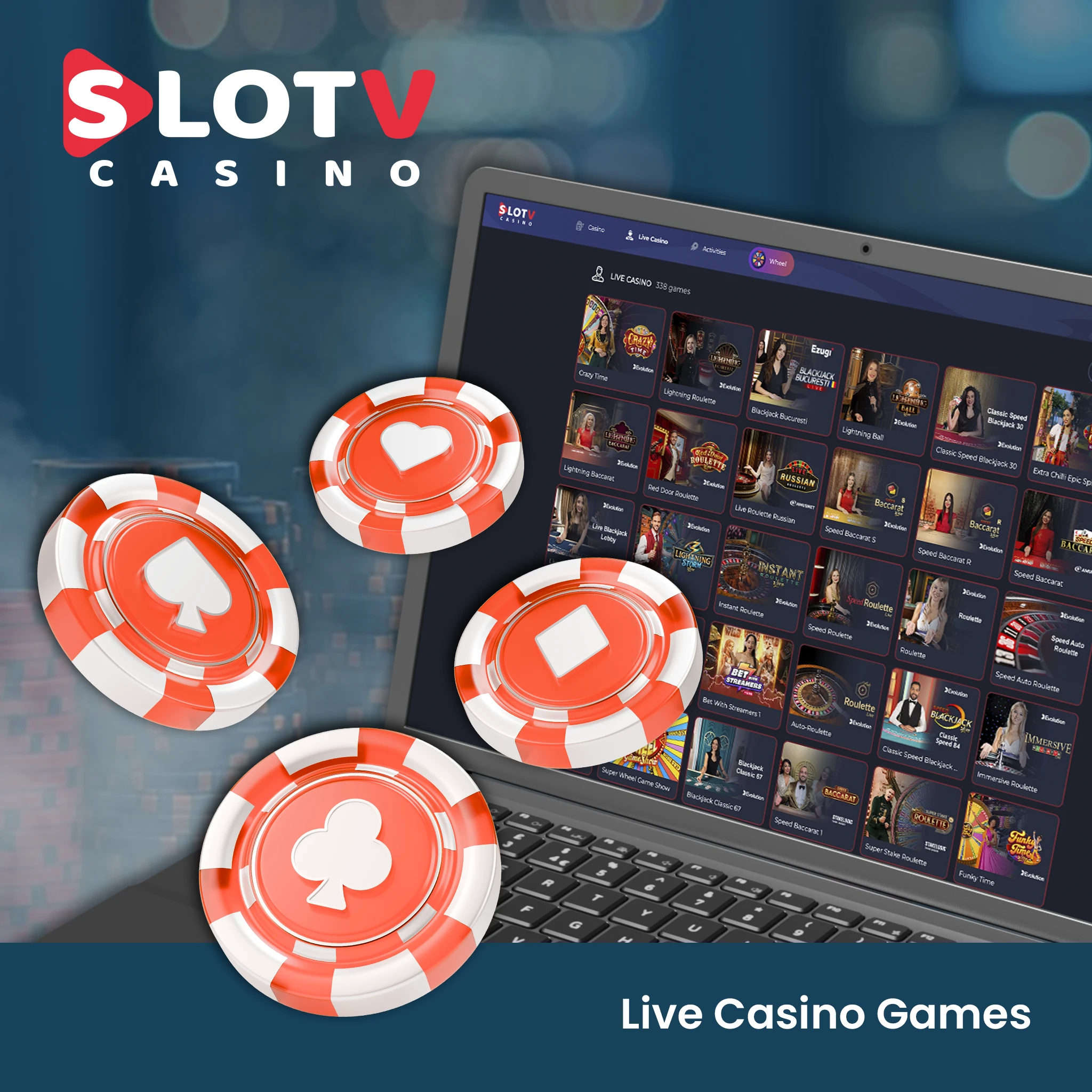 Live Casino Games at SlotV.