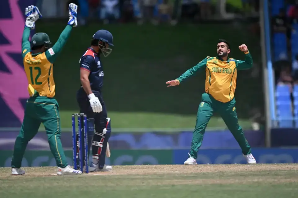 South Africa defeated USA by 18 runs.