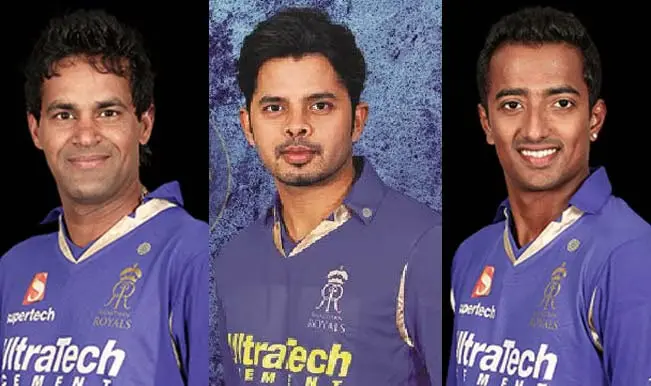 Sreesanth, Ankeet Chavan, and Ajit Chandila were arrested for Spot-Fixing.