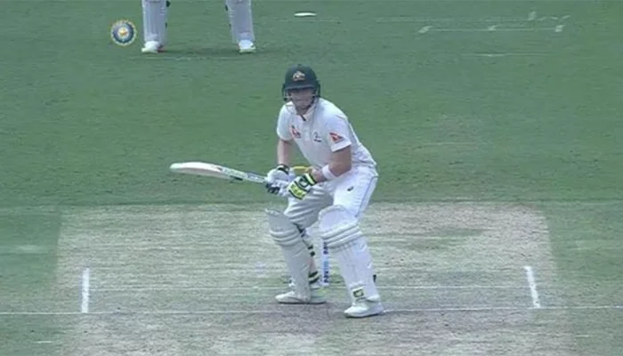 Steve Smith’s stance in test cricket.