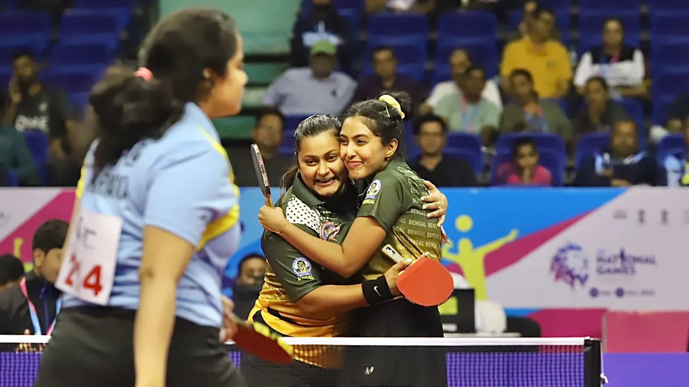 WATCH | Sutirtha and Ayhika Mukherjee win women's doubles title at WTT Contender Tunis