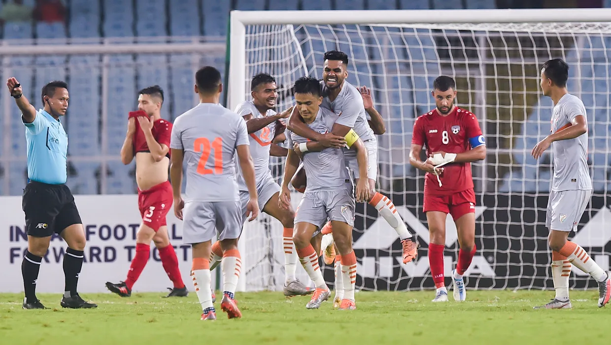 India come out on top against Afghanistan in the AFC Asian Cup Qualifiers