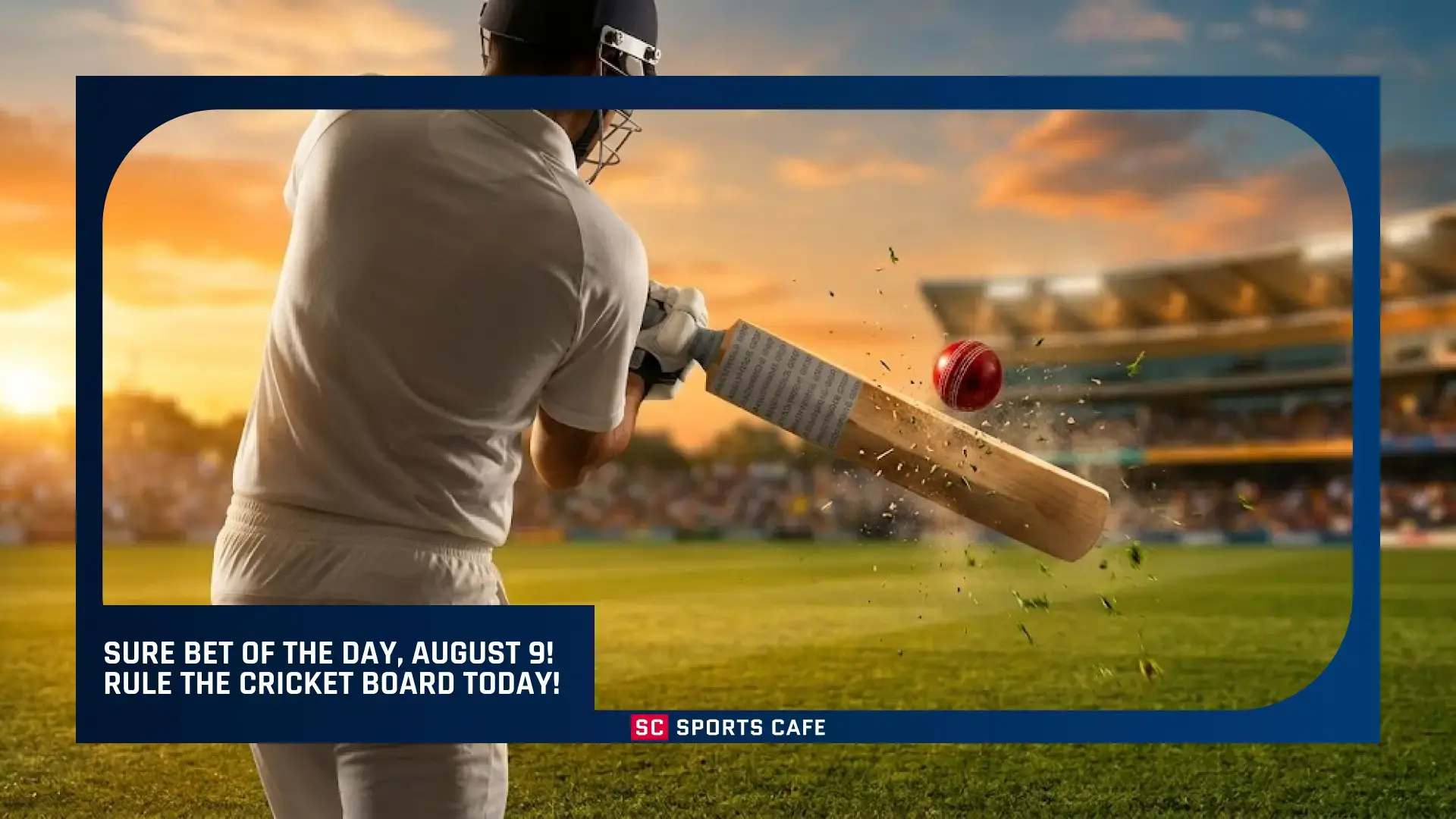 Sure Bet of the Day, August 9.