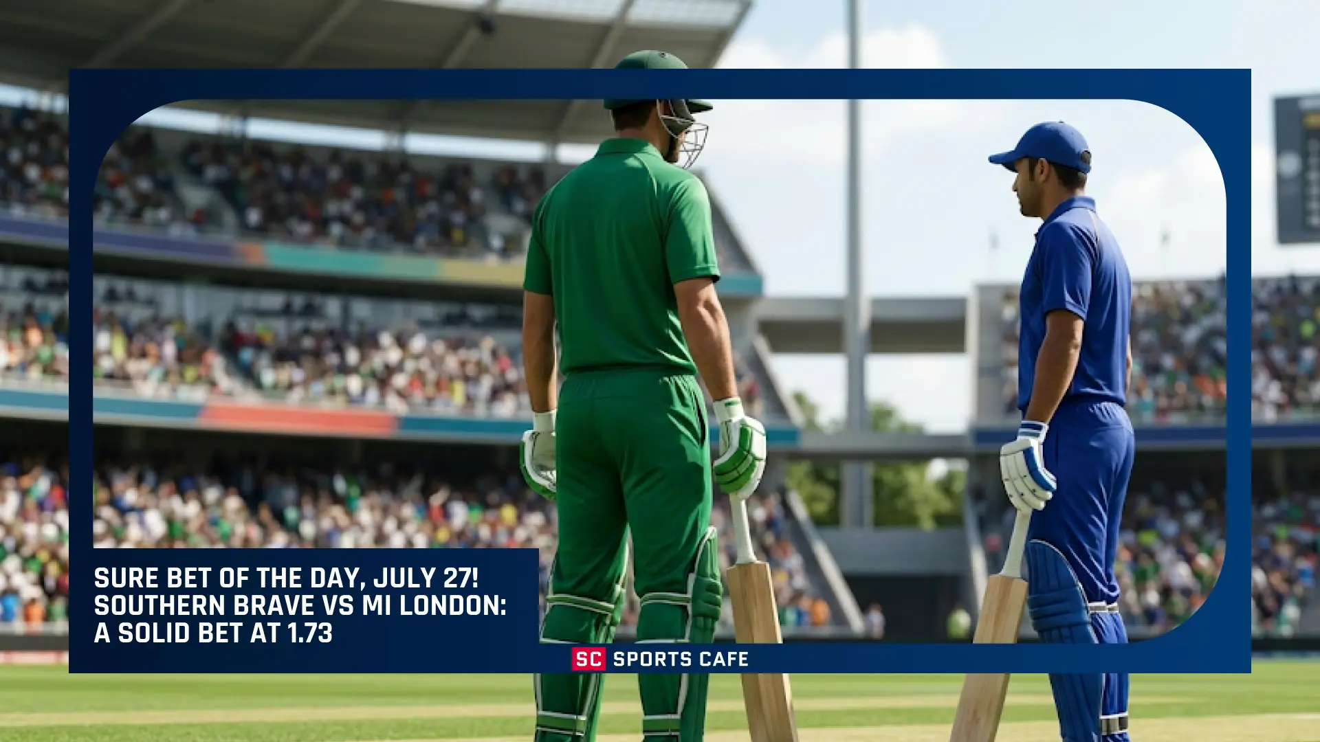 Sure Bet of the Day, July 27.