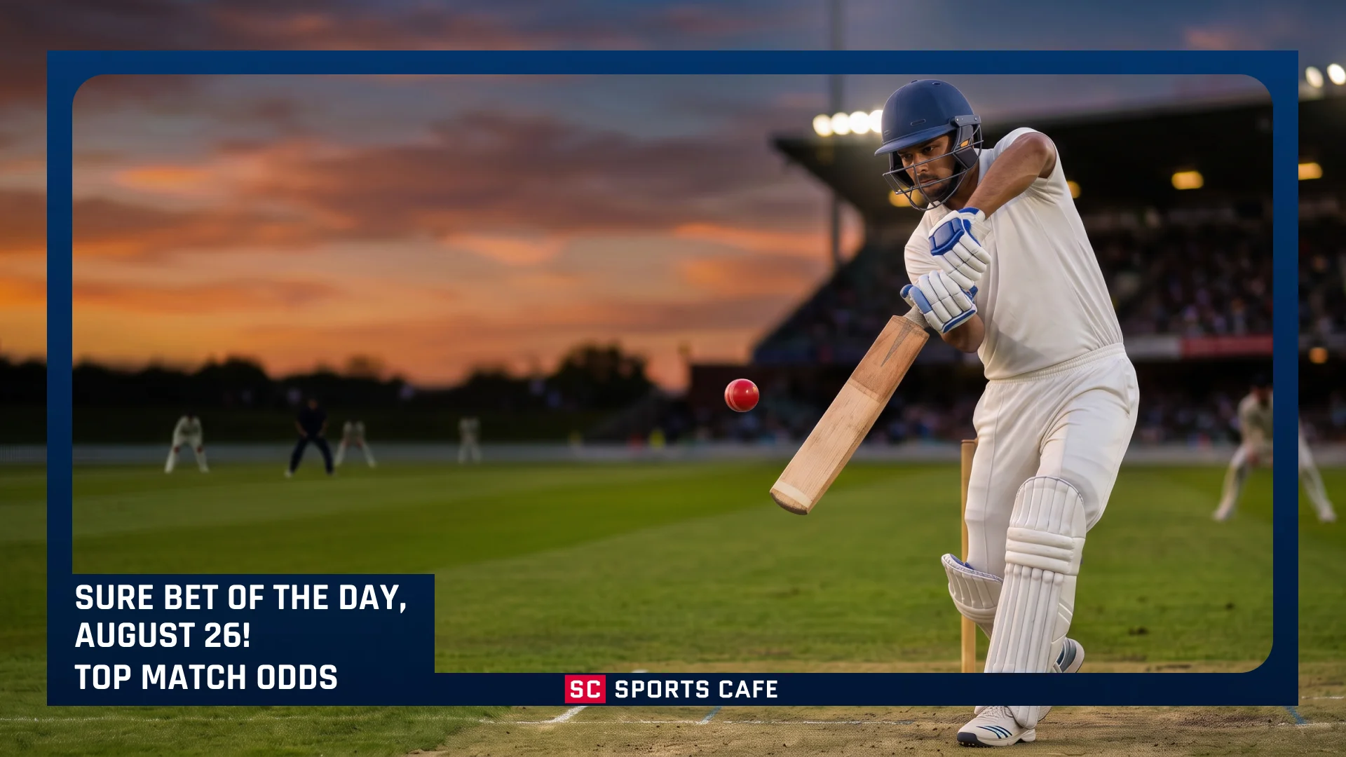 Sure Bet of the Day, August 26 top cricket odds and predictions.