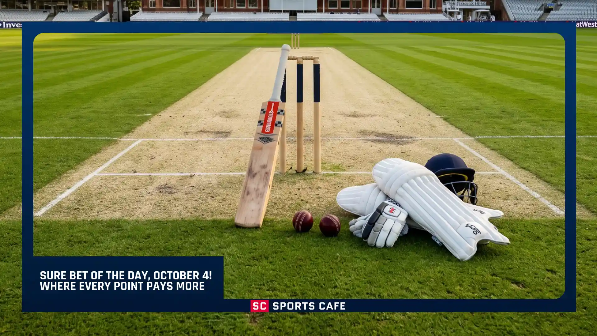 Sure Bet of the Day, October 4.