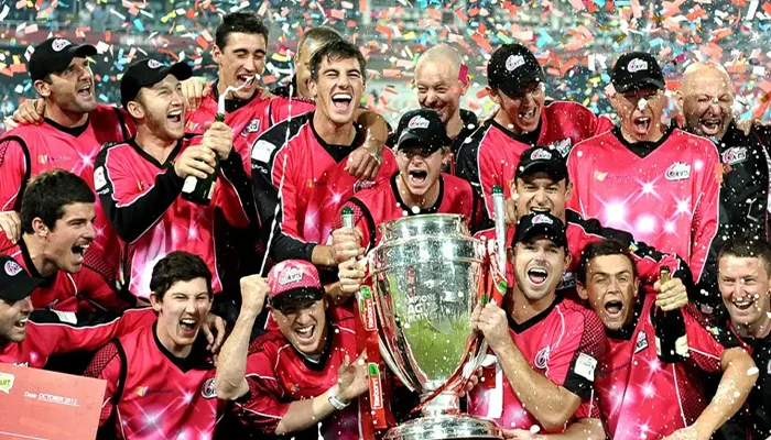 Sydney Sixers with their first CLT20 Title.