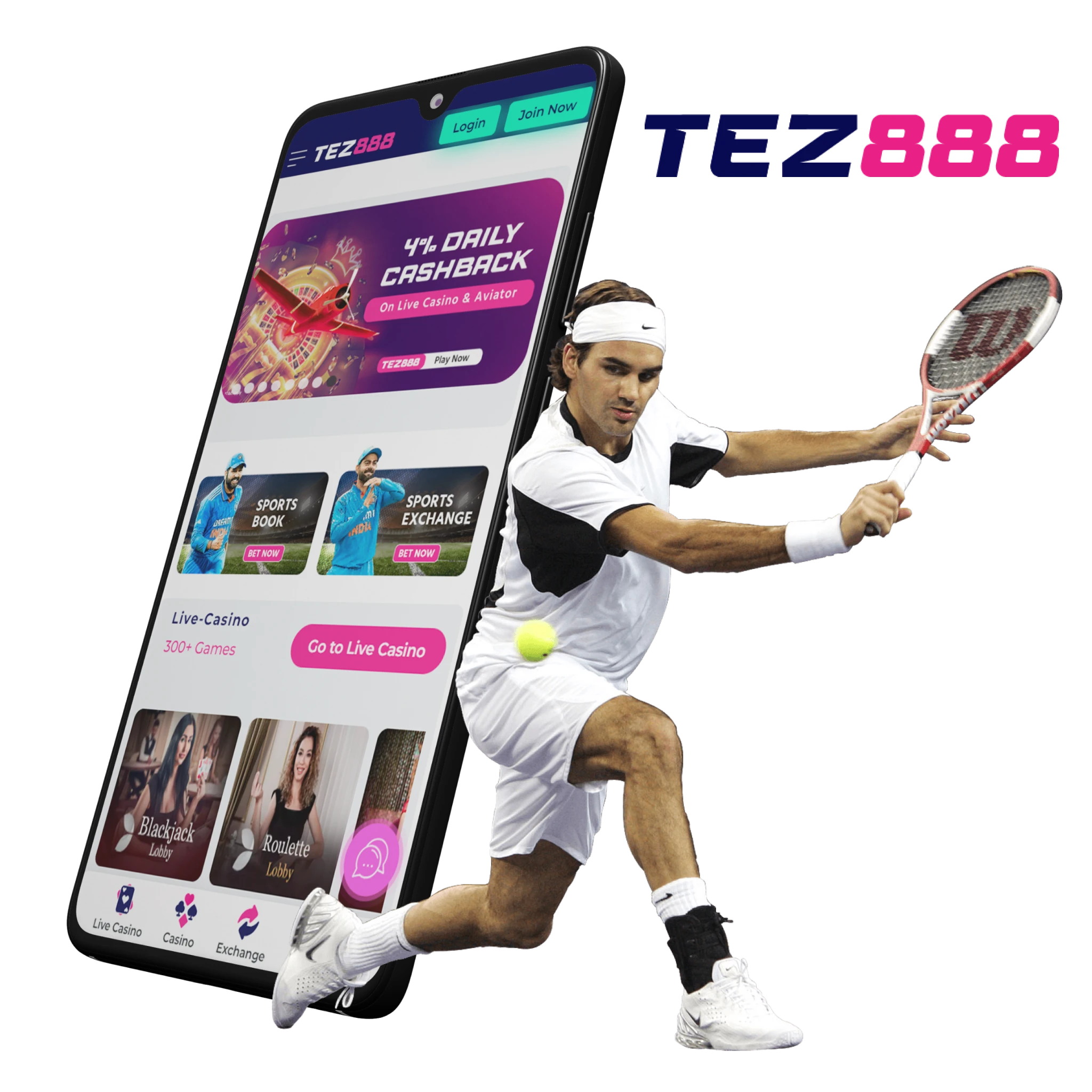 Tez888 app presents a comprehensive platform dedicated to tennis betting.