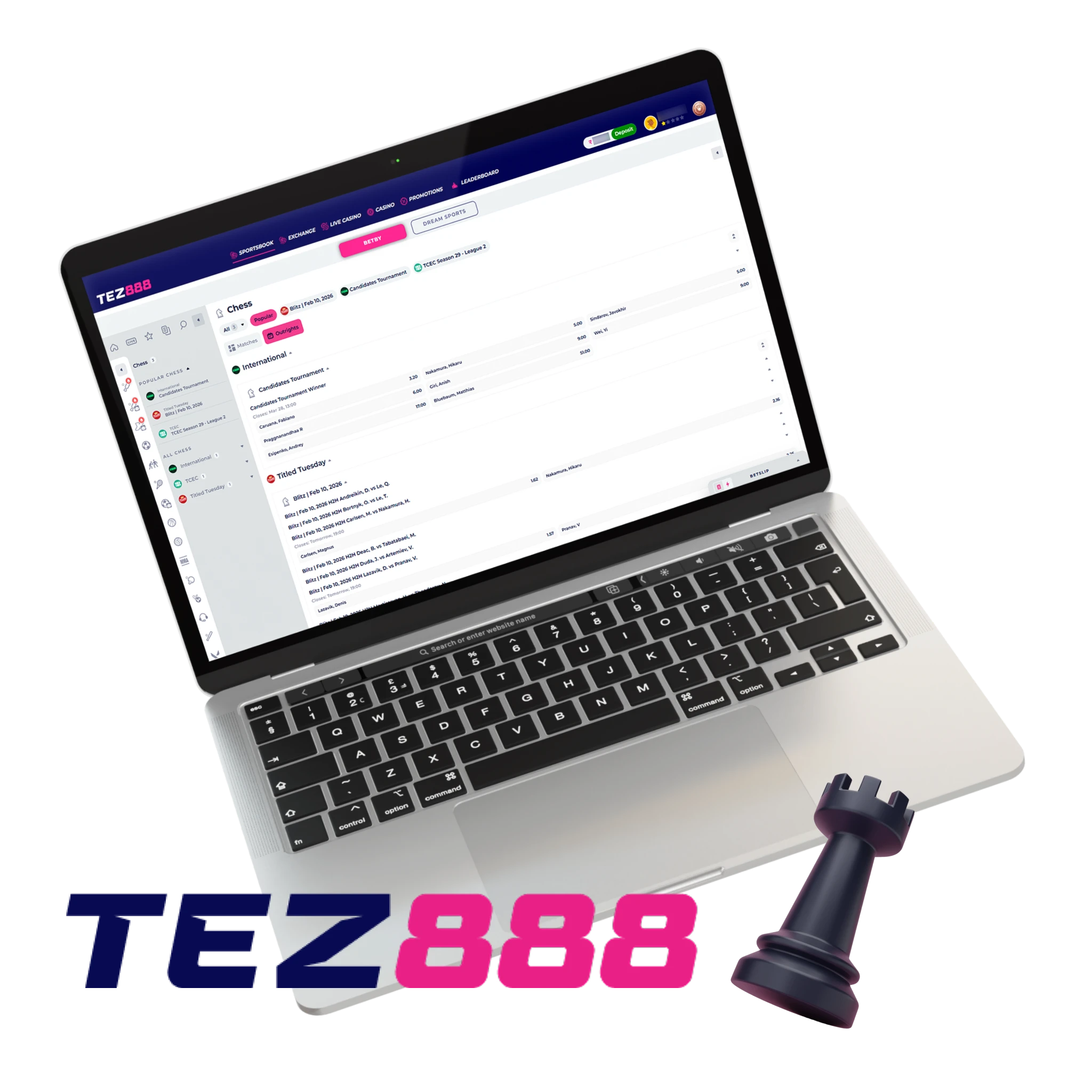 Betting Site for Chess in India - Tez888.
